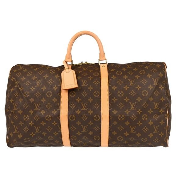Louis Vuitton Monogram Keepall 55 Travel Duffle Handbag - Picture 1 of 11